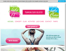 Tablet Screenshot of ladygym.fr